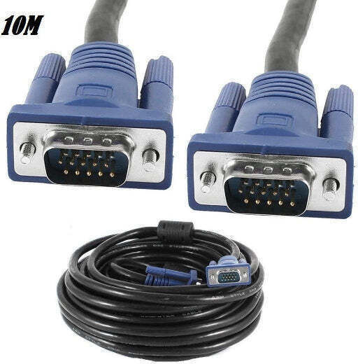 Cablu VGA - VGA Negru 10m