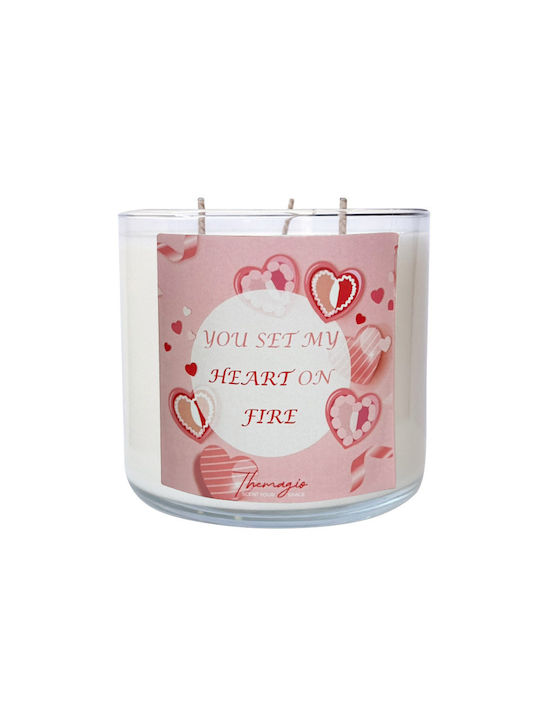 Lumânare parfumată din soia Themagio 500g Valentine's Pure Musk