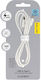 Blavec Braided USB 2.0 Cable USB-C male - USB-A 60W PD Λευκό 3m