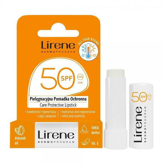 Lirene Care Protective Ulei De Migdale Produse Cu Protecție Solară Buze SPF50 4.6gr
