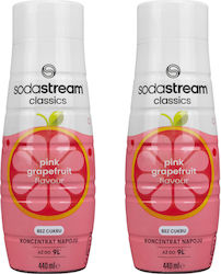 Sodastream Syrup Pink Grapefruit Zero 440ml 2 P...