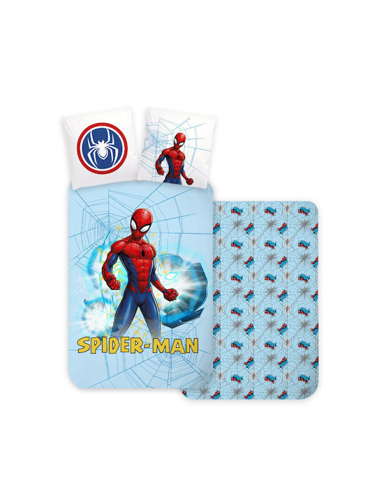 Spiderman Set Kids Duvet Cover Single with Pill...