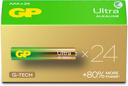 GP Batteries Ultra AAA 1.5V 24pcs