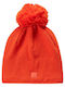 Pom Pom Beanie Unisex Căciulă Tricotat în culoarea Portocaliu