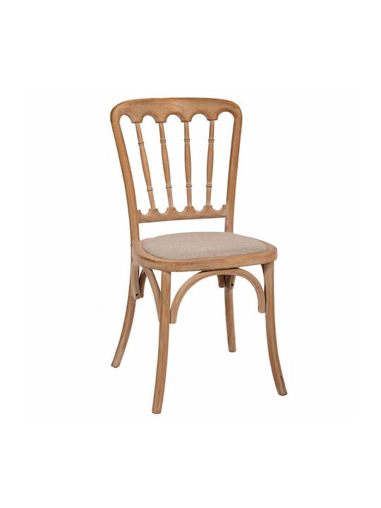 Dining Room Wooden Chair Beige 45x46x92cm