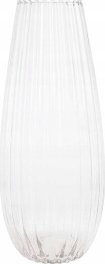 Decorative Transparent Glass Vase 20x50cm