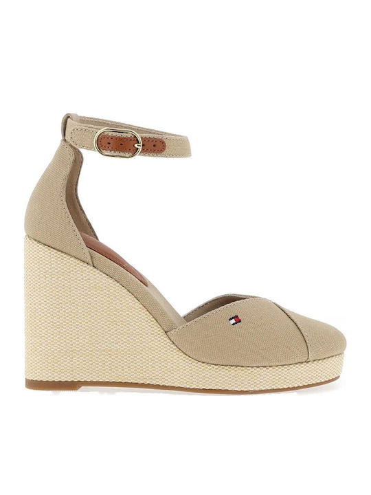 Platforme Dama De Vară Tip Espadrile Bej