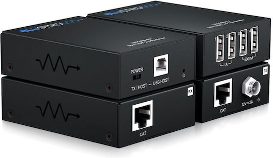 USB 2.0 Verlängerungsset-50m 4xUSB-A 1x USB-B PoC