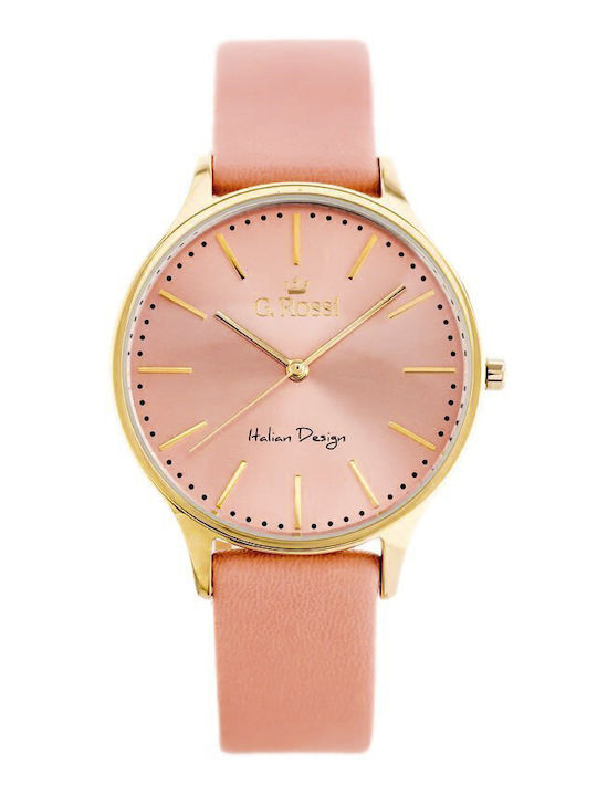 G.Rossi Women's Watch with Pink Leather Strap
