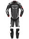 Spidi Track Wind Pro Men's Leather Motorcycle Riding Suit Black