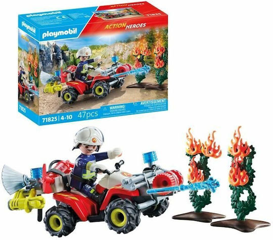 Playmobil Екшън герои Пожарникар с ATV за 4-10 години