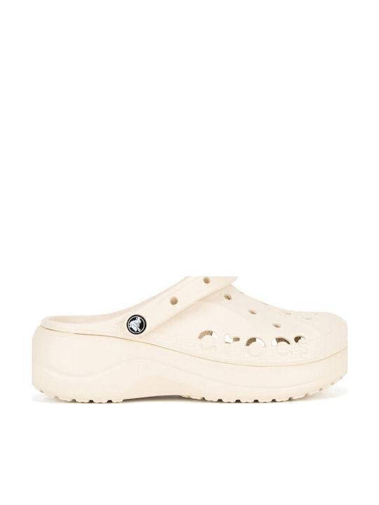 Crocs Baya Γυναικεία Σαμπό Μπεζ