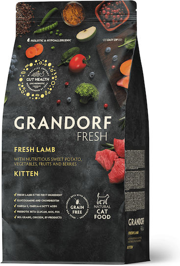 Grandorf Fresh Dry Food for Young Cats with Lamb 2kg