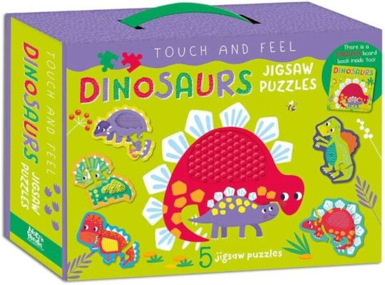 Touch Feel Puzzle 20pcs Book Set Dinosaurs Rfs33876