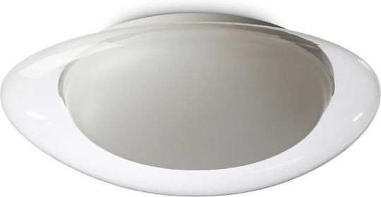 Ideal Lux Πλαφονιέρα Οροφής Λευκή με Ενσωματωμένο LED