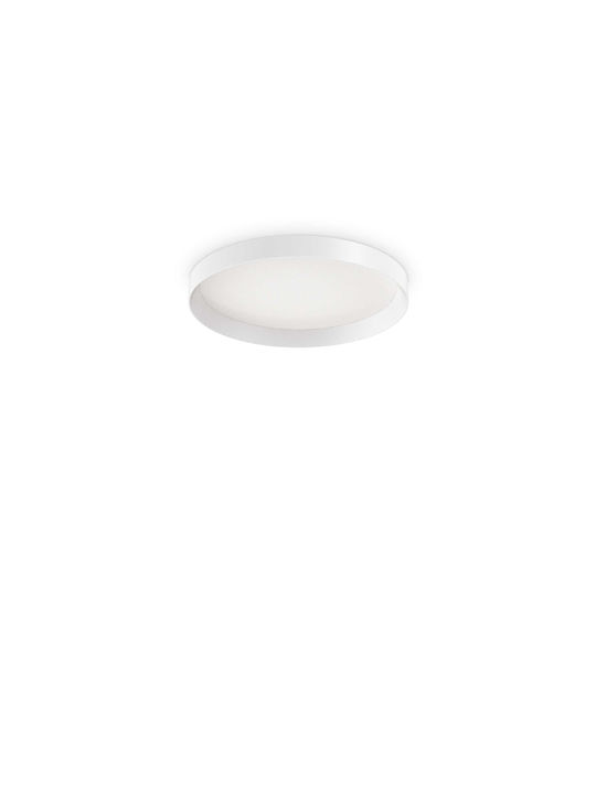 Ideal Lux Fly Pl Plafonieră de Tavan Albă cu LED Integrat