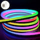 Rixme Waterproof LED Strip USB 5V RGBW Light 5m Neon Flex with Power Supply & Remote Control