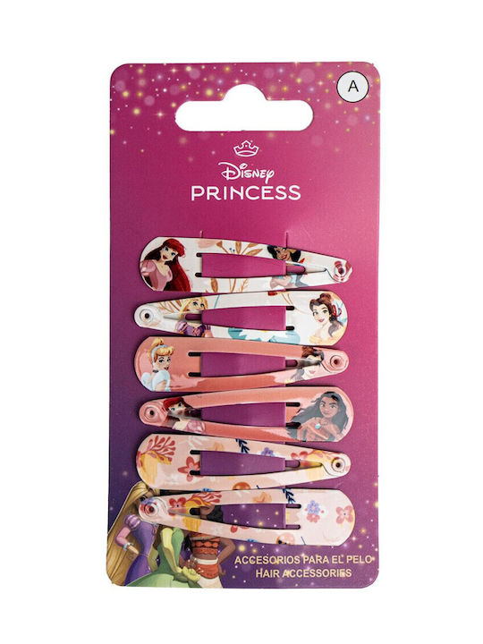 Disney Princess 6-piece Hair Clip Set