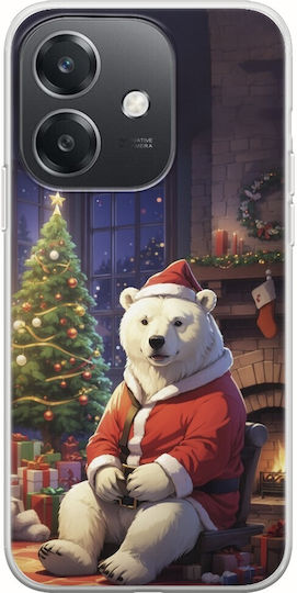 Xmas Animals Polar Bear Oppo A60 5g Flexible TPU Transparent Silicone