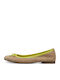 Leather Ballerinas Beige