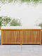 Outdoor Cushion Box 150x50x60.5 cm Solid Fir Wood Brown 150 x 50 x 60.5 cm