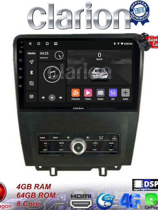 Clarion Sistem Audio Auto pentru Ford Margine 2015 (Bluetooth/USB/WiFi/GPS/Apple-Carplay/Android-Auto)