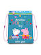 Peppa Pig Geantă pentru Copii Săculeț Albastru 40bucx30buccm.
