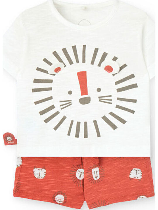 Kids' Set with Shorts Summer 2pcs Off-white