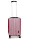 WORLDLINE Kabinenreisekoffer Hartschalen Pink mit 4 Räder Höhe 55cm