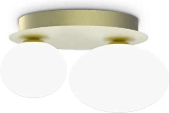 Ideal Lux Lamp Wall with Socket GX53 Gold 25x12.5x21cm