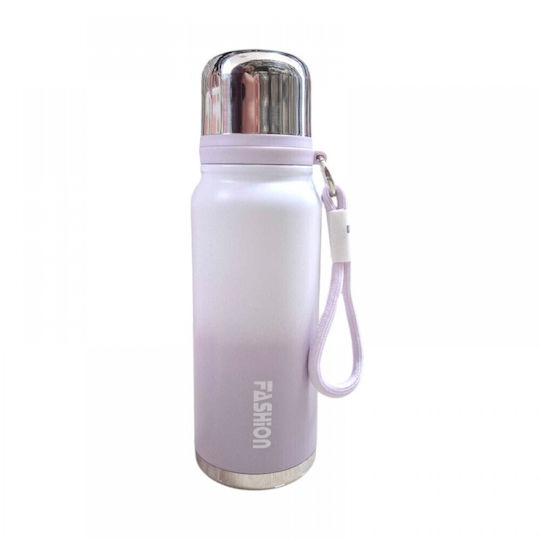 Μπουκάλι Θερμός Ανοξείδωτο / Πλαστικό 550ml Purple