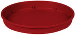 101554 Round Plate Pot Bordeaux 28x28cm