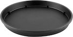 101655 Round Plate Pot Charcoal 12x12cm