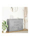 Sertar de Birou Gri 100.5x35x76cm