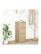 Office Storage Chipboard Cabinet Coffee L29.5xW34xH76cm