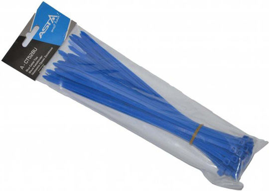 Satra Cable Ties Plastic 250mm x 5mm in Blue Colour (50 pcs) (A-CT52BU)