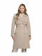 Jenny Women's Beige Gabardine Coat