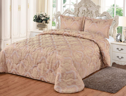 Liolios Home Duvet Set Queen 240x250cm Classico Pink 2pcs 240 GSMGsm