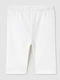 Kids Legging Cycling Short white