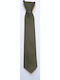 Cravată din satin solid pentru copii Victoria cu elastic 28cm Olive