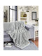Liolios Home Sofa-Kissen Boggi aus Pelzige Lt Grau 30x45cm