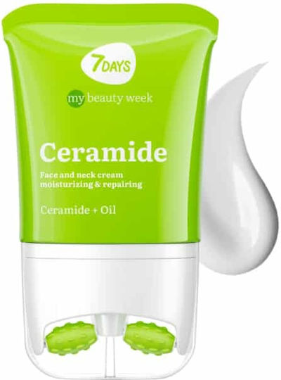 7DAYS Ceramide Umiditate și Reparare Cremă Hidratantă și Reconstrucție de Zi pentru Față cu Acid Hialuronic și Ceramide 80ml