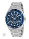 Marea Men's Watch Battery with Silver Metal Bracelet