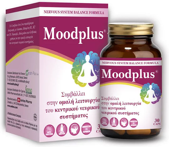 Health Plus Moodplus Συμπλήρωμα για το Άγχος 30 κάψουλες