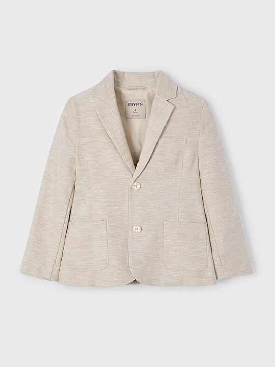 Kids Long Dark Beige Blazer