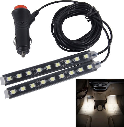 2 1 4.5w 18 Smd-5050-led Rgb Car Floor Decoration Atmosphere Neon Light Dc 12v White Light