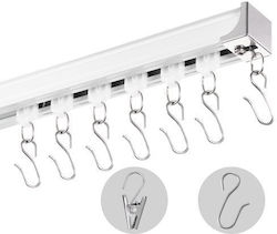 Vevor Roof Rail Set 3.6m Hooks White Room Divider Thbclgdtzlhj7sjy0v0