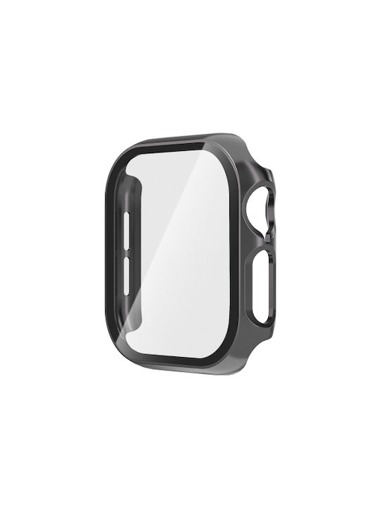 Plastikhülle mit Glas in Gray Farbe für Apple Watch Serie 10 46 mm