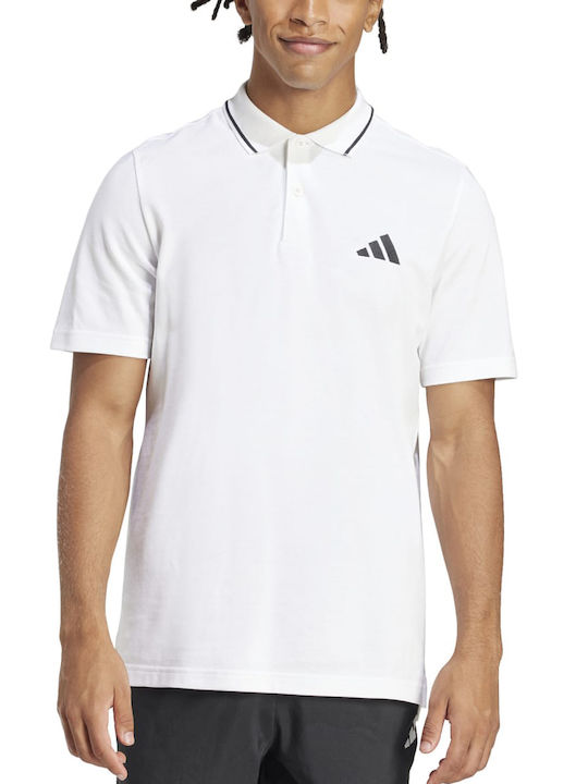 adidas Polo Blouse White / Black