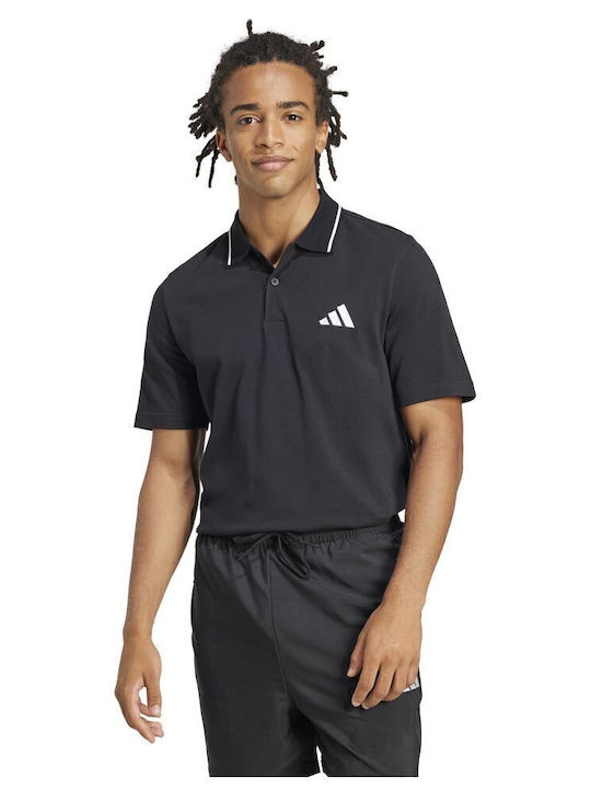 adidas Essentials Pique JE9023 Men's Black Blouse